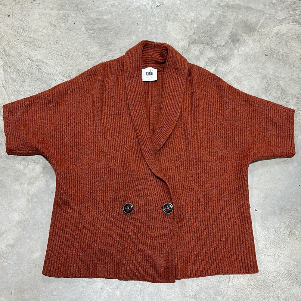 Rust color two button front sweater / size S / Cabi‎  brand